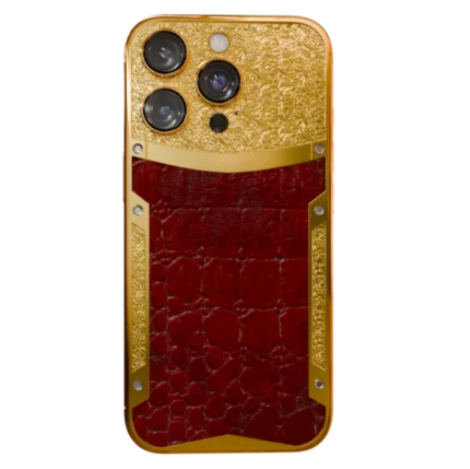 Brown Croc Supreme iPhone 16 Pro and Pro Max