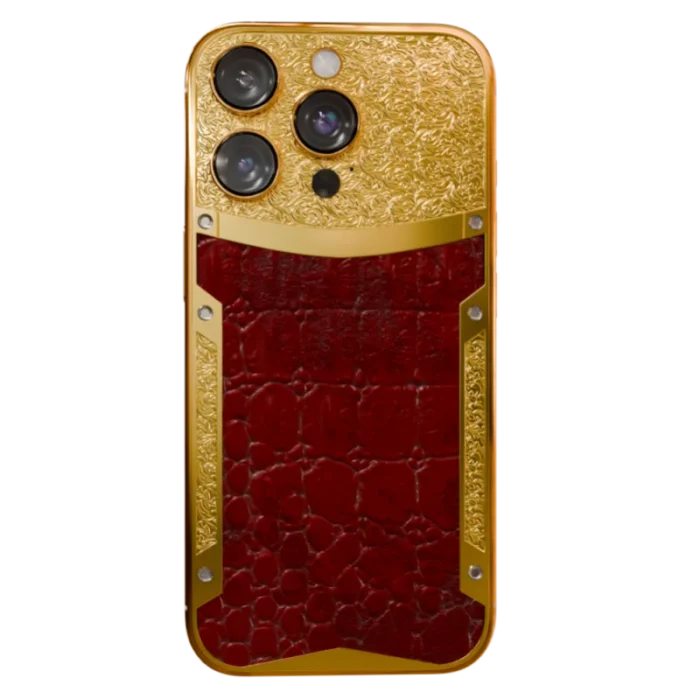 Brown Croc Supreme iPhone 16 Pro and Pro Max