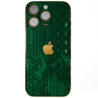 Green Croc Elite iPhone 16 Pro & Pro Max back