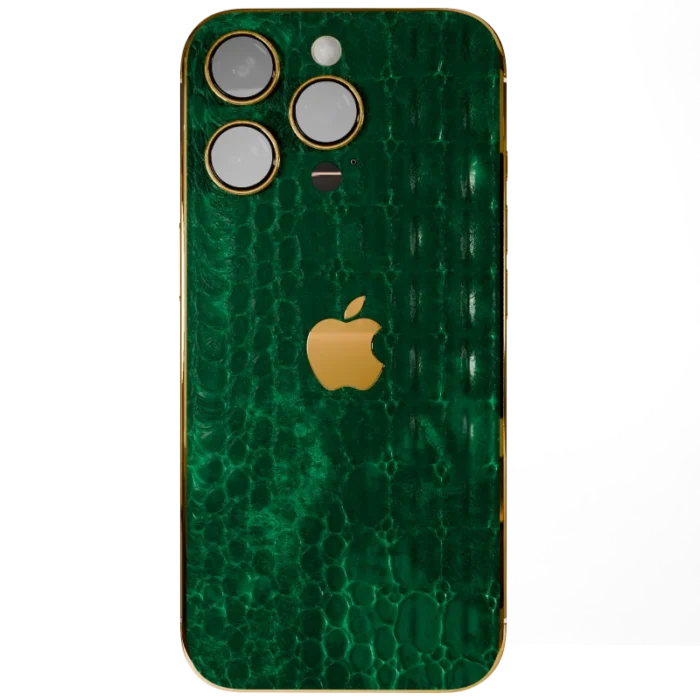 Green Croc Elite iPhone 16 Pro Pro Max back.webp