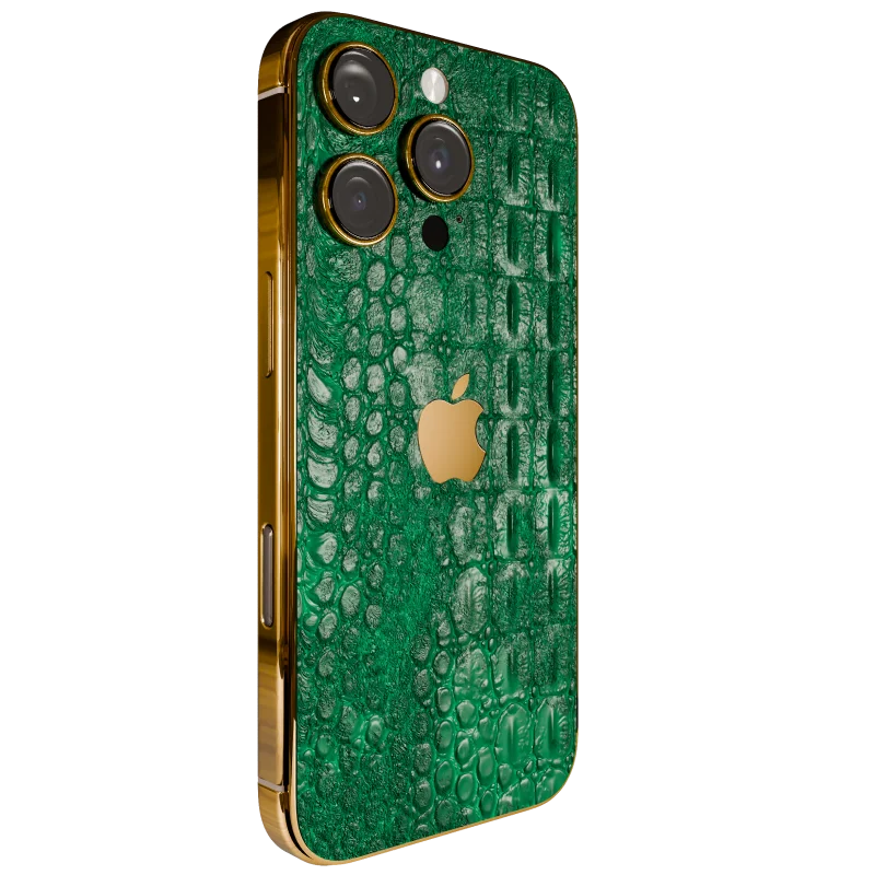 Green Croc Elite iPhone 16 Pro & Pro Max