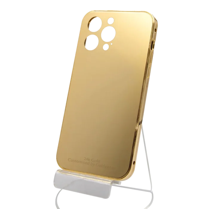 24K Gold Detachable Case for iPhone 16 Pro & Pro Max camera holes