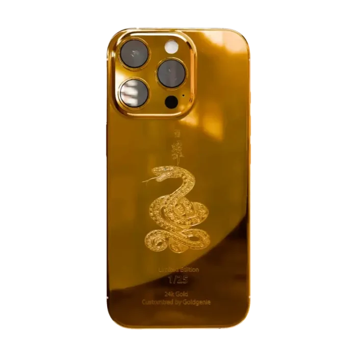 24K Gold Year of the Snake 2025 iPhone 16 Pro & Pro Max – Limited to Just 25 Pieces