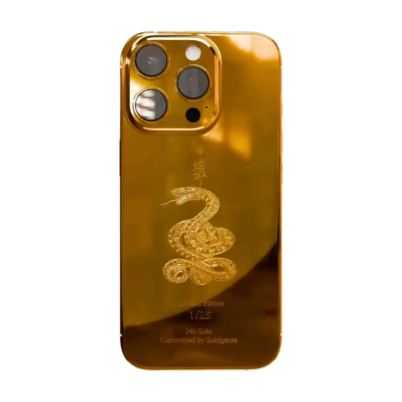 24K Gold Year of the Snake 2025 iPhone 16 Pro & Pro Max – Limited to Just 25 Pieces