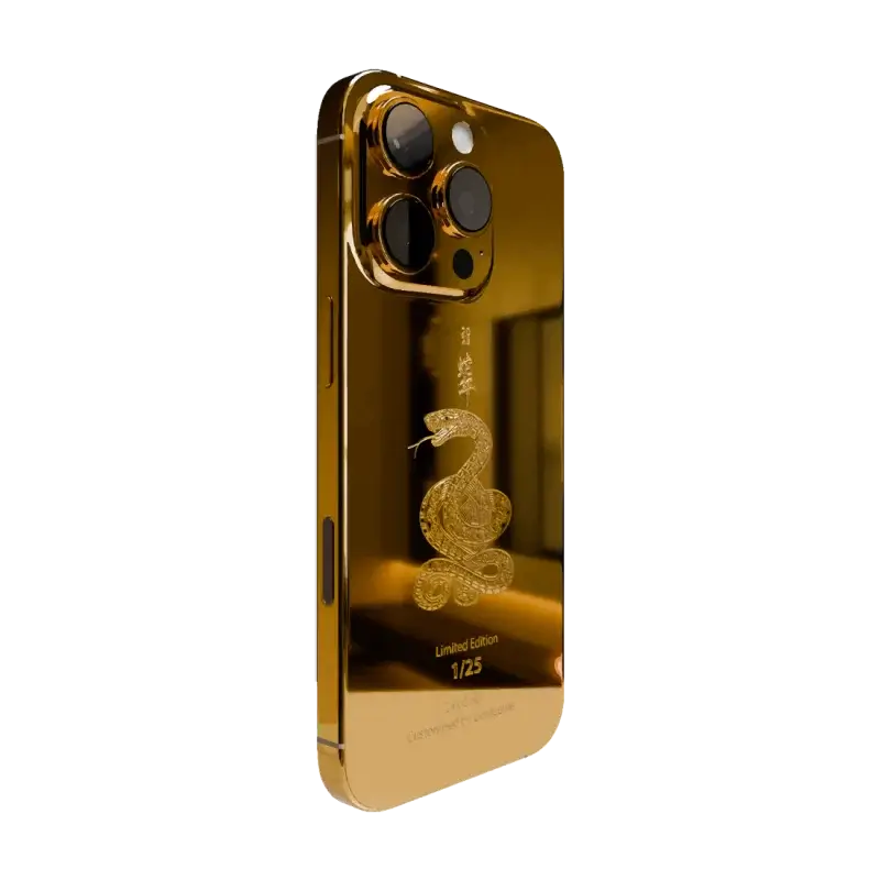 24K Gold Year of the Snake iPhone 16 Pro & Pro Max