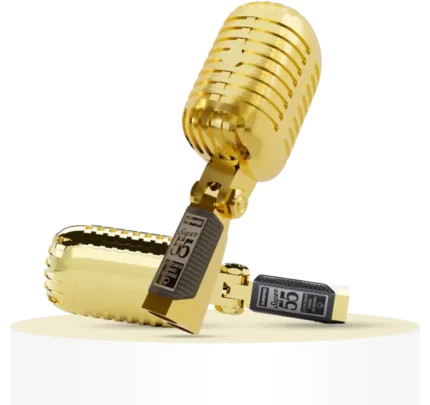 24K Gold Microphones Range