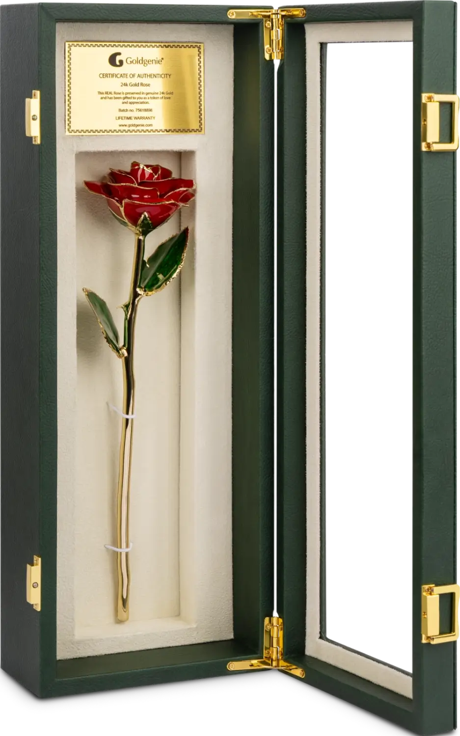 24k Gold Red Rose Luxury gift box