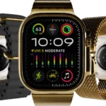 Luxury Timepiece 24K Gold Apple Watch Ultra 2