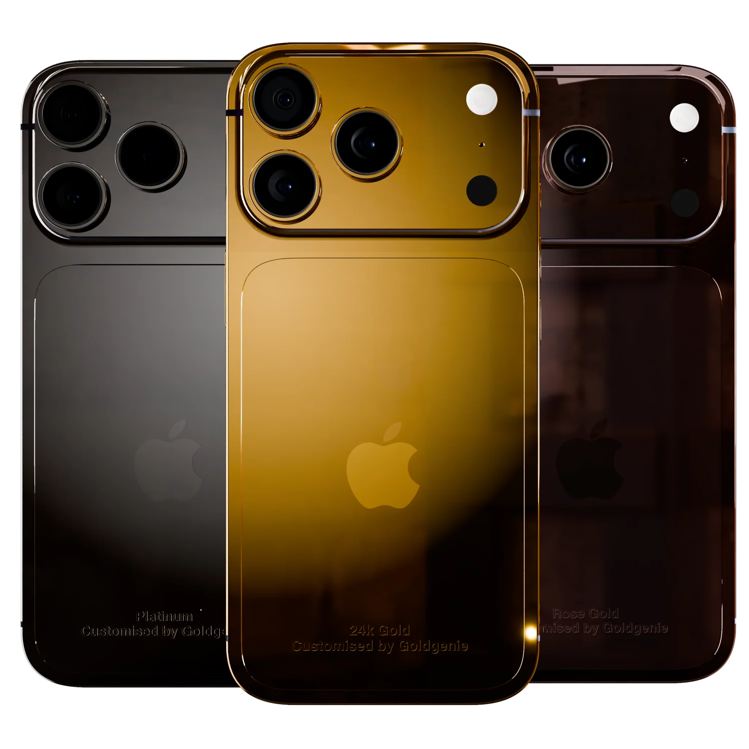 The iPhone 17 Pro & Pro Max 24k Gold Rose Gold Platinum
