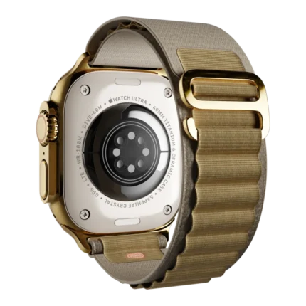 Ultra 3 Watch with Alpine Loop Band 24k Gold Customized back 1