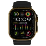Ultra 3 Watch with Black Ocean Band 24k Gold Customize