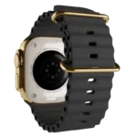 Ultra 3 Watch with Black Ocean Band 24k Gold Customized back 1