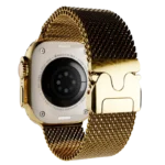 Ultra Watch 3 Titanium Milanese Loop 24k Gold Customized back