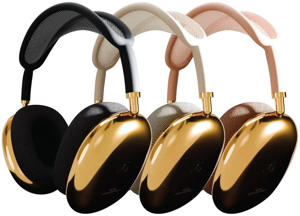 24k Gold Apple AirPods Max Midnight Starlight Orange