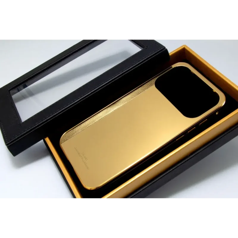 24k Gold iPhone 17 Pro Pro Max Custom Cover