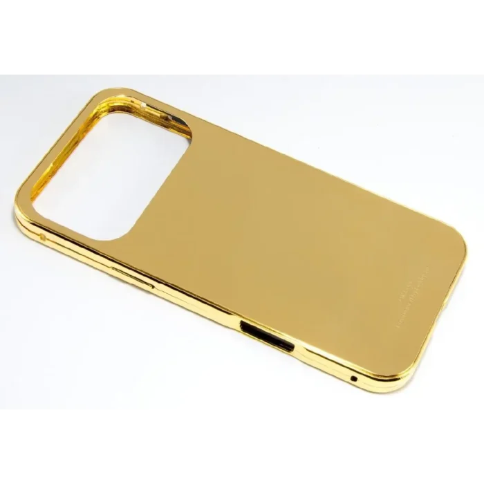 24k Gold iPhone 17 Pro Pro Max Custom Cover Back