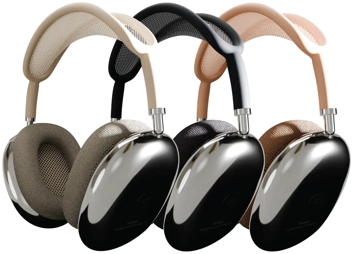 Platinum Apple AirPods Max Midnight Starlight Orange