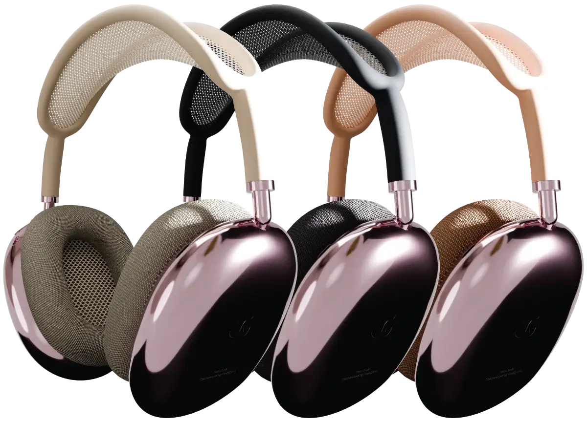 Rose Gold Apple AirPods Max Midnight Starlight Orange