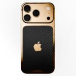 24K Gold Carbon iPhone 17 Pro & Pro Max back view