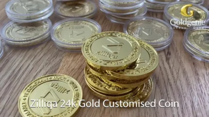 24k Gold Zilliqa Coin