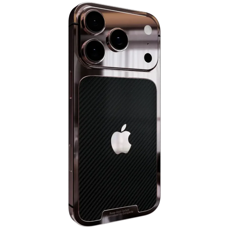 Rose Gold Carbon iPhone 17 Pro & Pro Max
