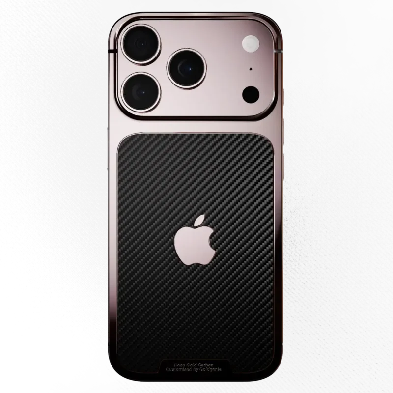 Rose Gold Carbon iPhone 17 back