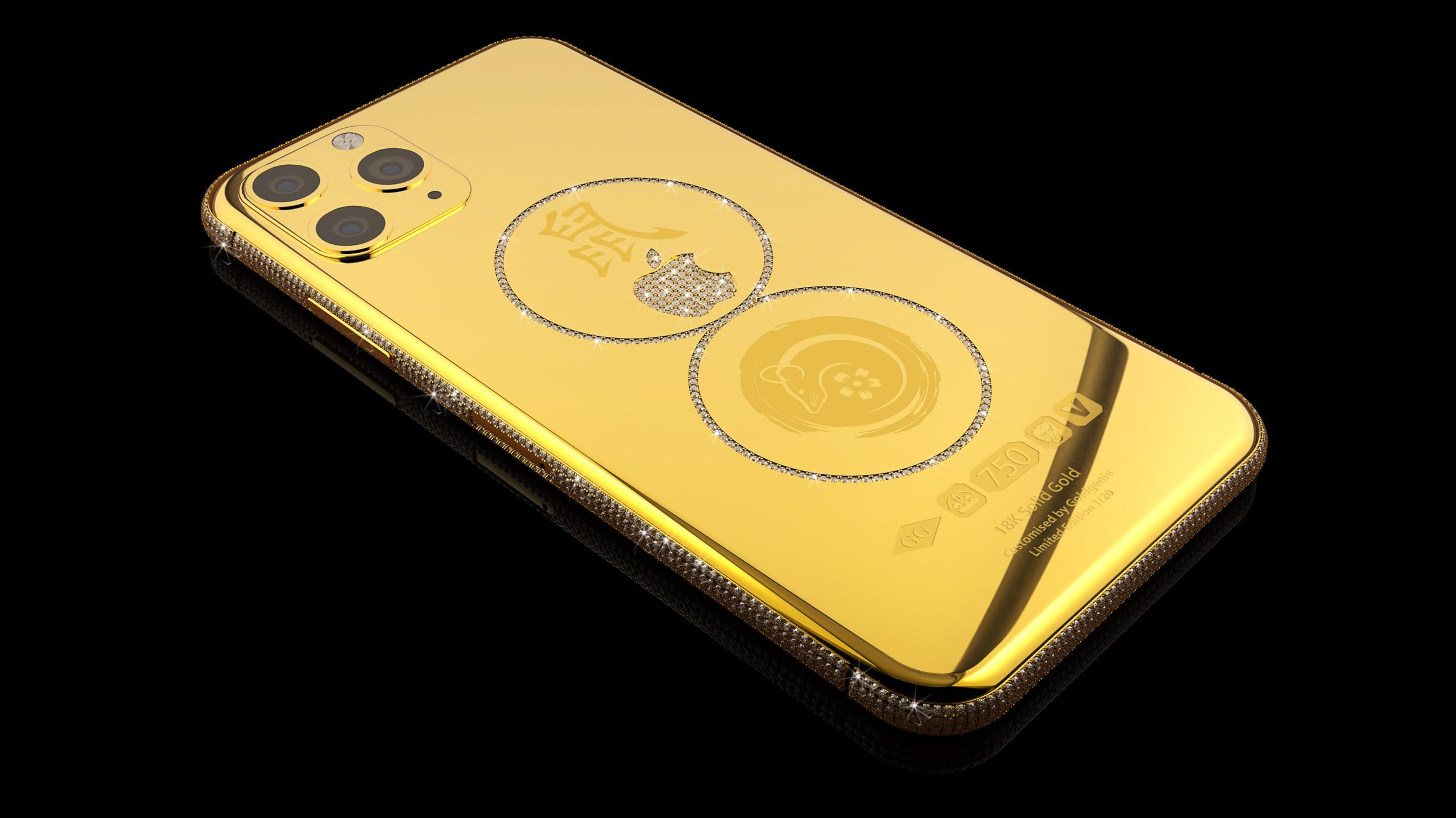 Year of the Rat Diamond and 18k solid Gold iPhone 11 Pro cut 2 scaled 1.jpg