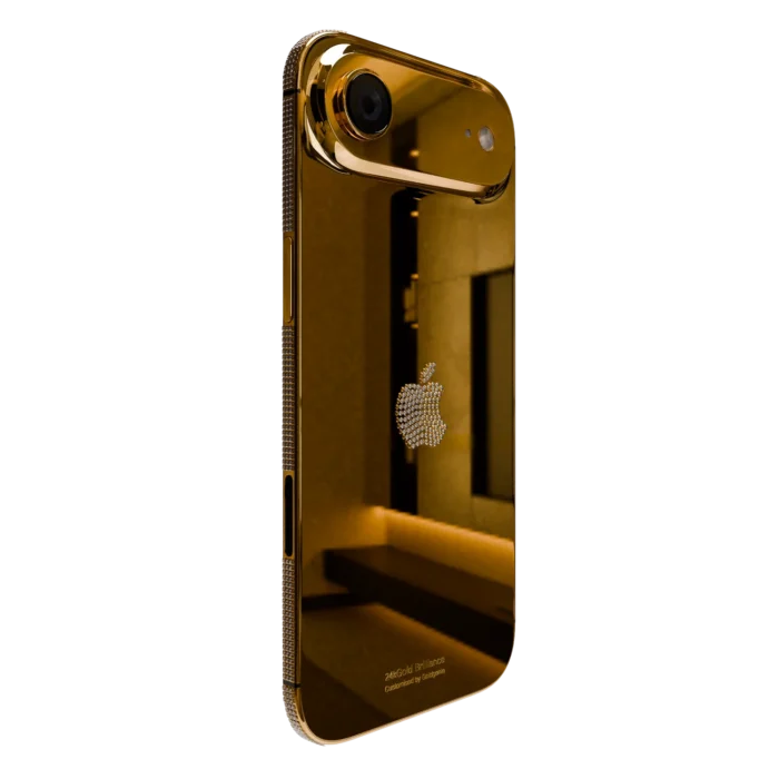 24K Gold Diamond Bezel & Logo iPhone Air