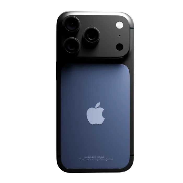 goldgenie matte anodised iphone 17 midnight matte pro pro max rear view