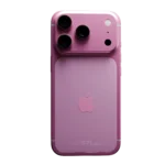 Matte anodised iPhone 17 Pro & Pro Max rear view in Rose Matte, customised by Goldgenie