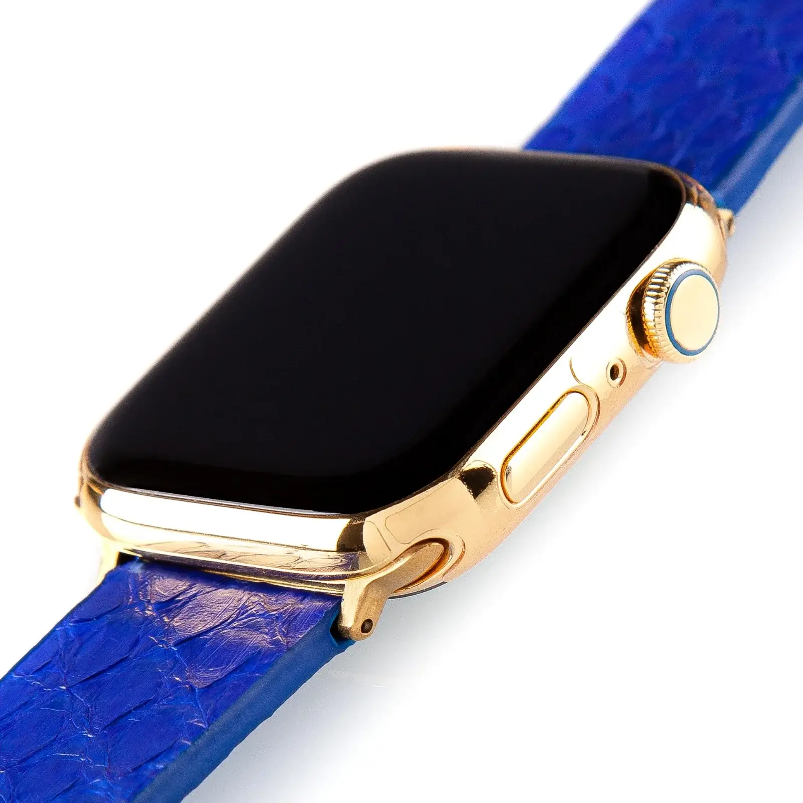 24K Gold Apple Watch with Python Strap
