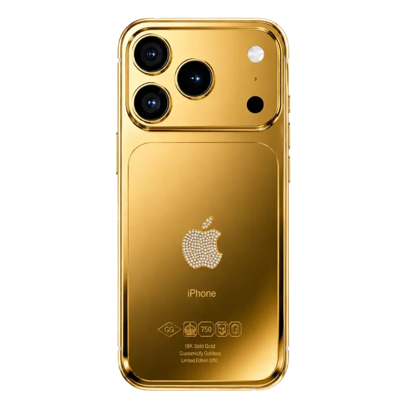 Goldgenie 50-Year Innovation Edition Limited to 50 Worldwide Solid 18K Gold Customized iPhone