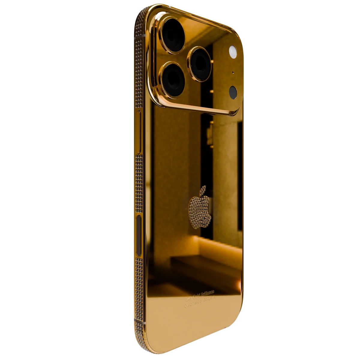 24k Gold iPhone 18 Pro and Pro Max CZ Crystal Signature