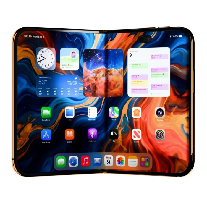 24k Gold iPhone Fold Open