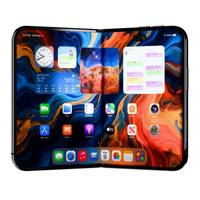 Platinum iPhone Fold Open