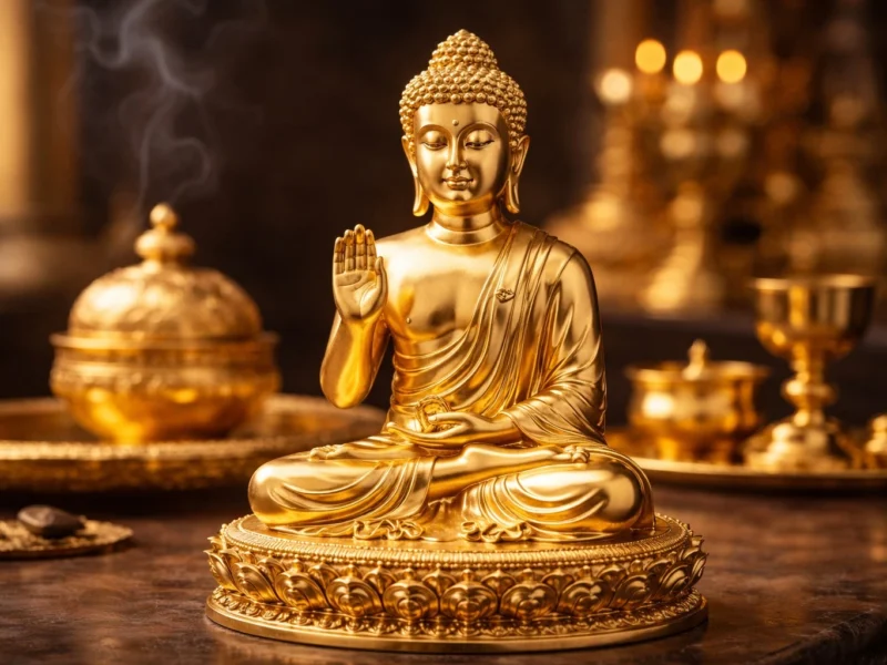 Religious artefact professionally gold plated by Goldgenie