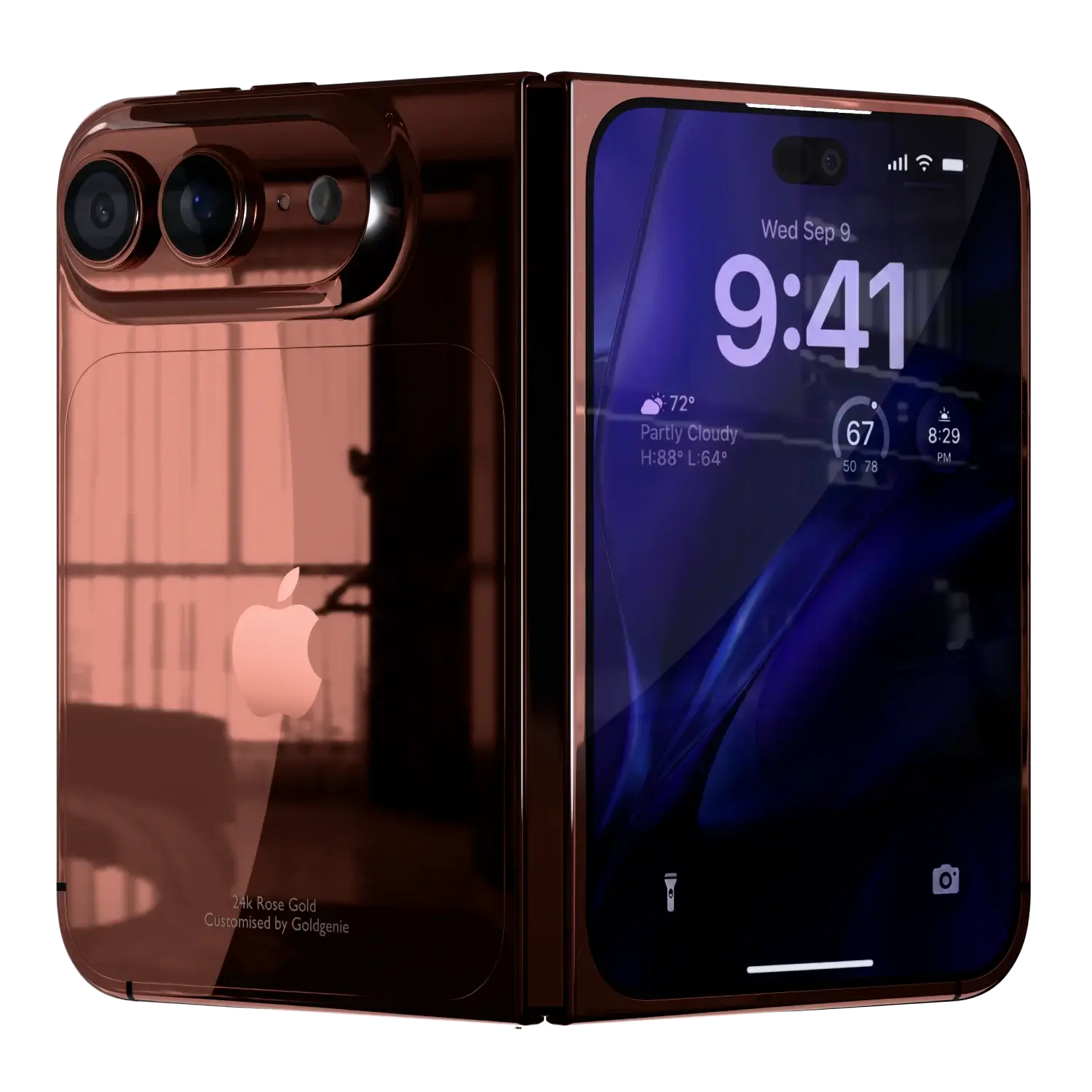 Rose Gold iPhone Fold