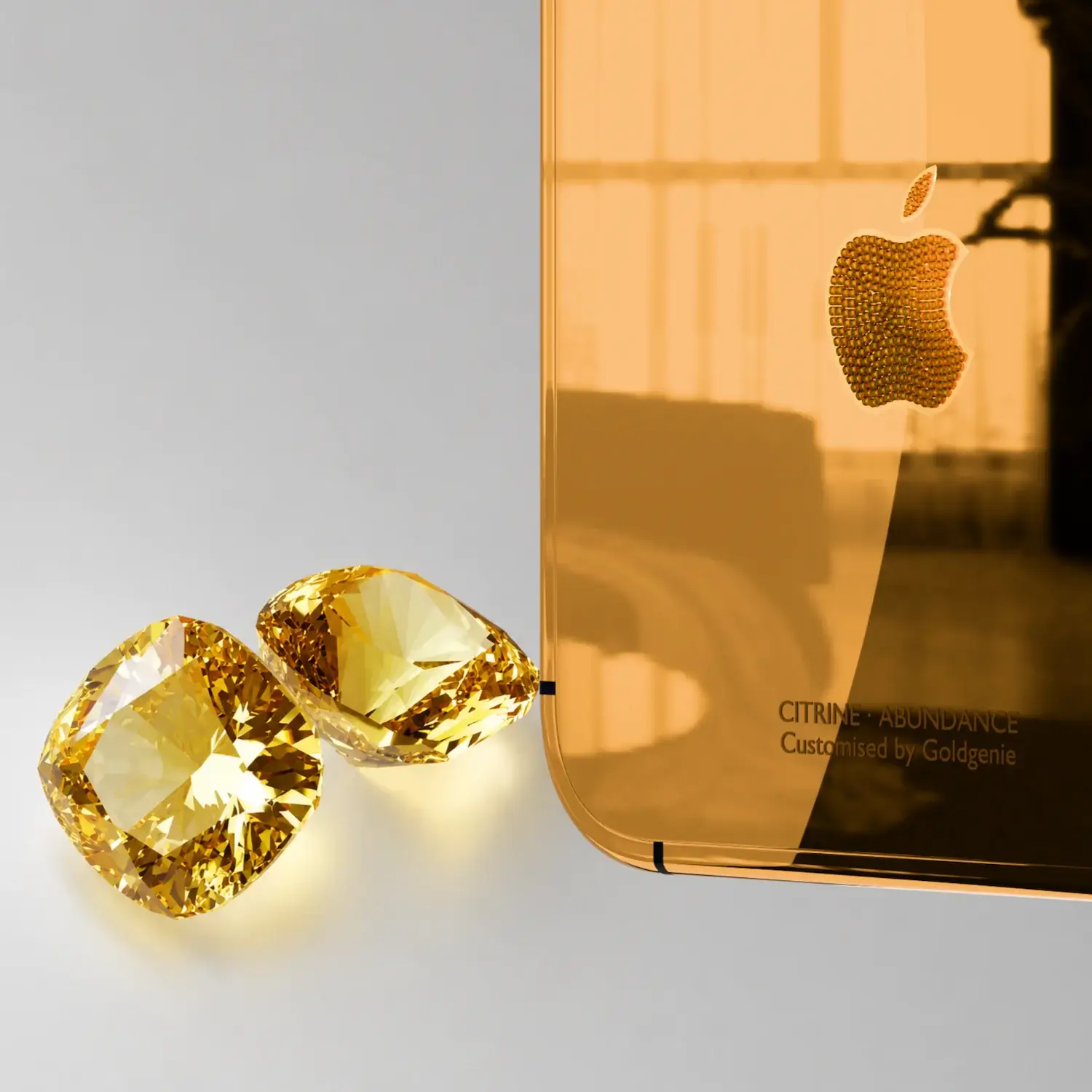 goldgenie iphone duo 24k gold citrine