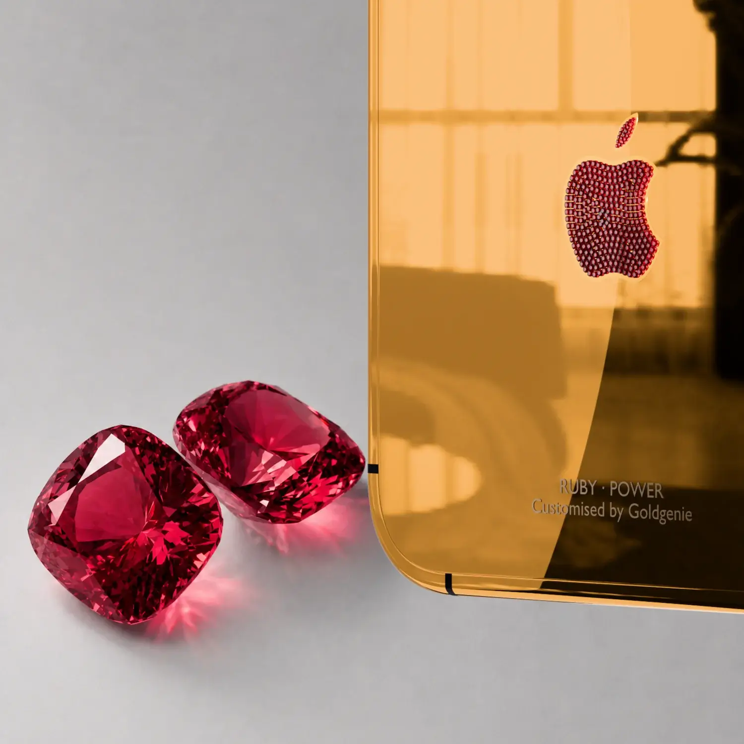 goldgenie iphone duo 24k gold ruby