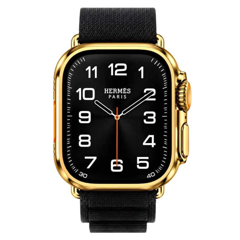 24K Gold Apple Watch Ultra 4 by Goldgenie — 24k Gold finish with Alpine loop