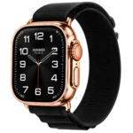 goldgenie 24k gold apple watch ultra 4 rose gold alpine loop angled