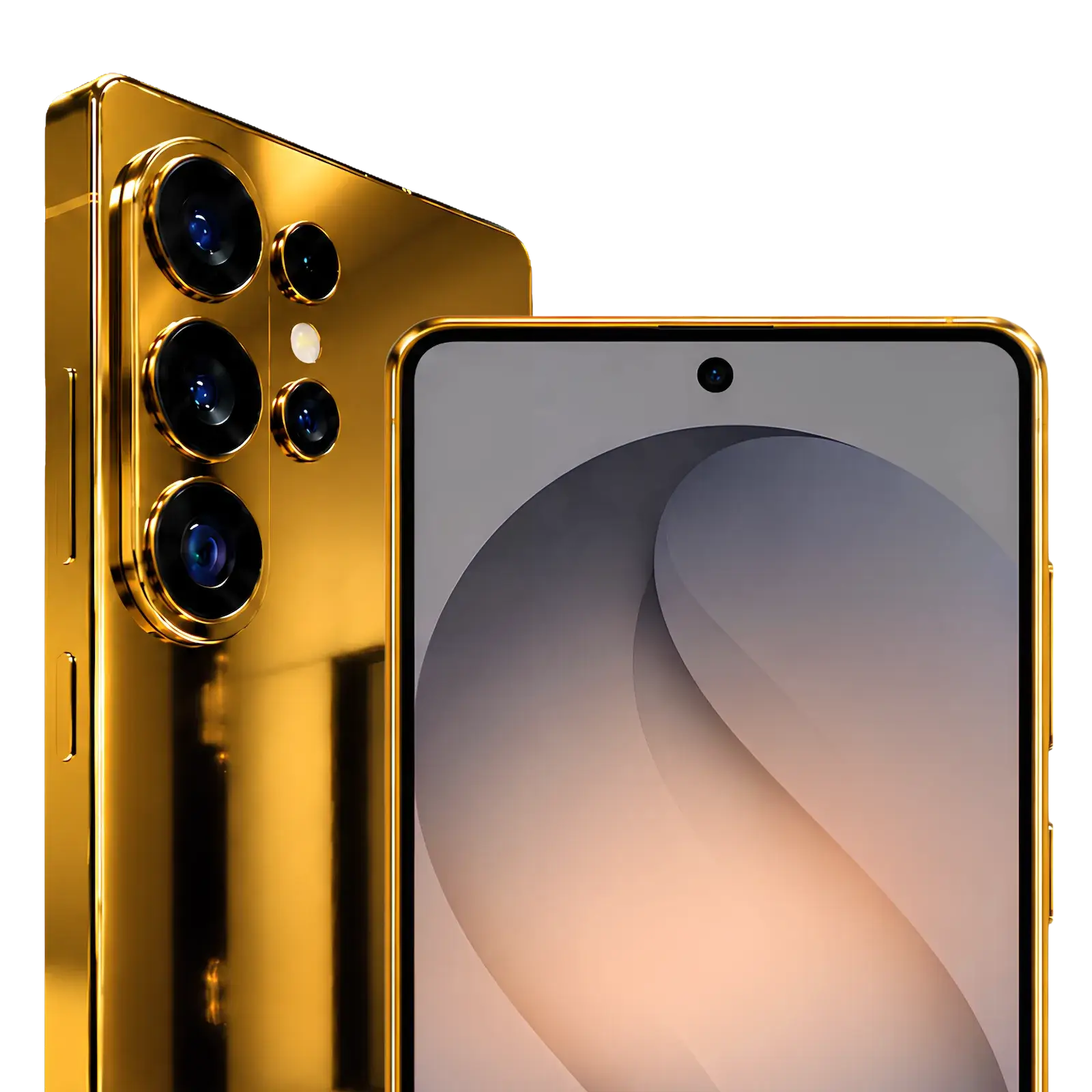 goldgenie 24k gold samsung galaxy s26 ultra 24k gold back and front