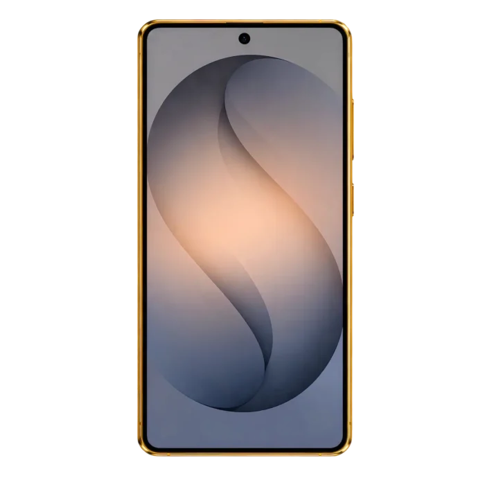 24K gold plated Samsung Galaxy Ultra by Goldgenie — 24K Gold finish, front view