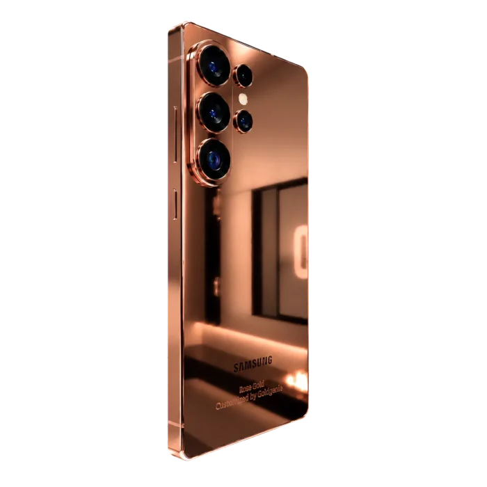 24K gold plated Samsung Galaxy Ultra by Goldgenie — Rose Gold finish