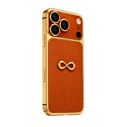 iphone 18 pro max goldgenie infinity burnt orange 24k gold 2 angled
