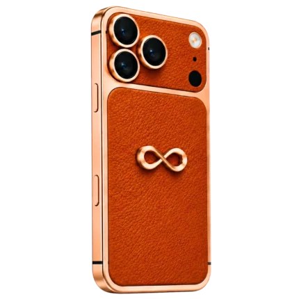 iphone 18 pro max goldgenie infinity burnt orange rose gold 2 angled