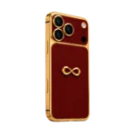 iphone 18 pro max goldgenie infinity oxblood red 24k gold 2 angled