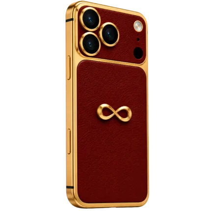 iphone 18 pro max goldgenie infinity oxblood red 24k gold