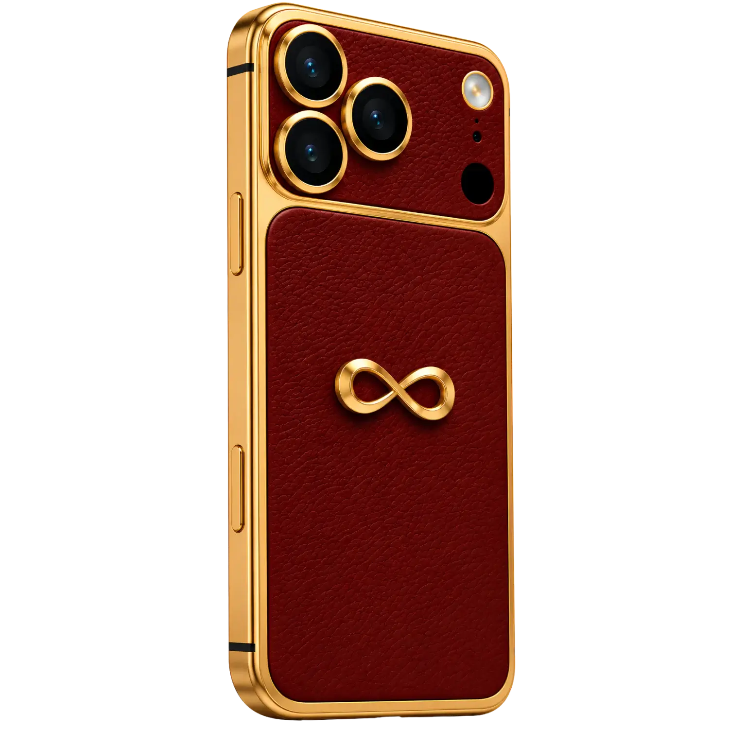iphone 18 pro max goldgenie infinity oxblood red 24k gold