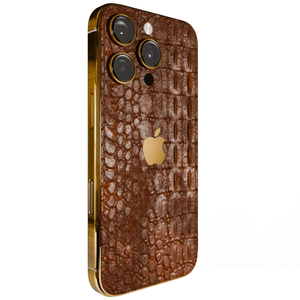 Brown Croc Elite iPhone 16 Pro & Pro Max